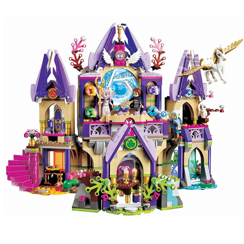 

Mysterious Sky Castle Compatible Legoing Friends Model Building Blocks 809 Piece Bricks Girl Birthday Gifts Toys For Children