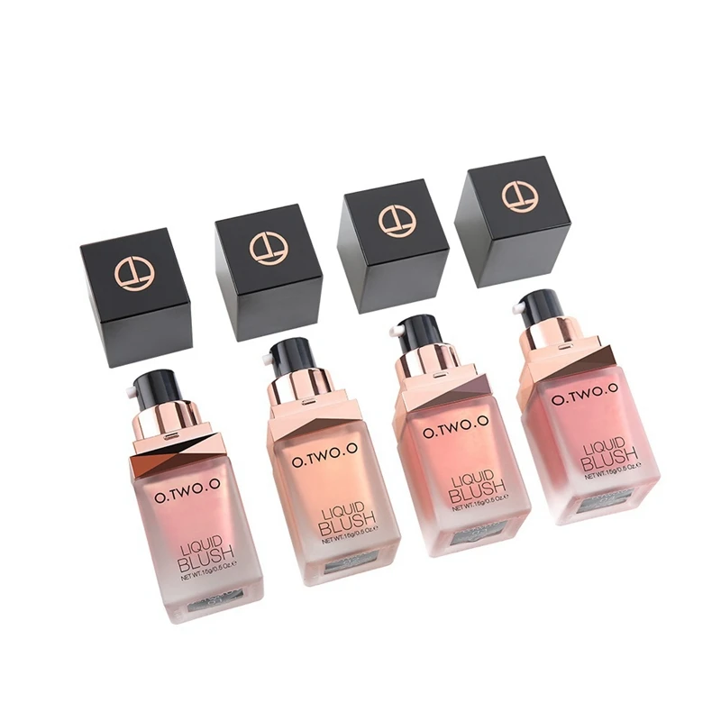 1PC Liquid Blusher Makeup Face Sleek Silky Blush 4 Color Lasting Natural Charming Cheek Facial Contour Cosmetics Maquiagem