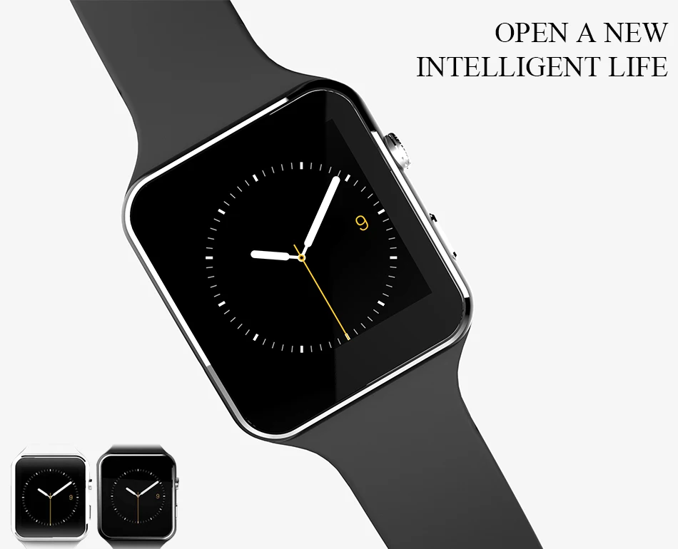 Новое поступление моды X6 Смарт для мужчин и женщин часы с камерой сенсорный экран Поддержка SIM TF карта Bluetooth Smartwatch друг подарок