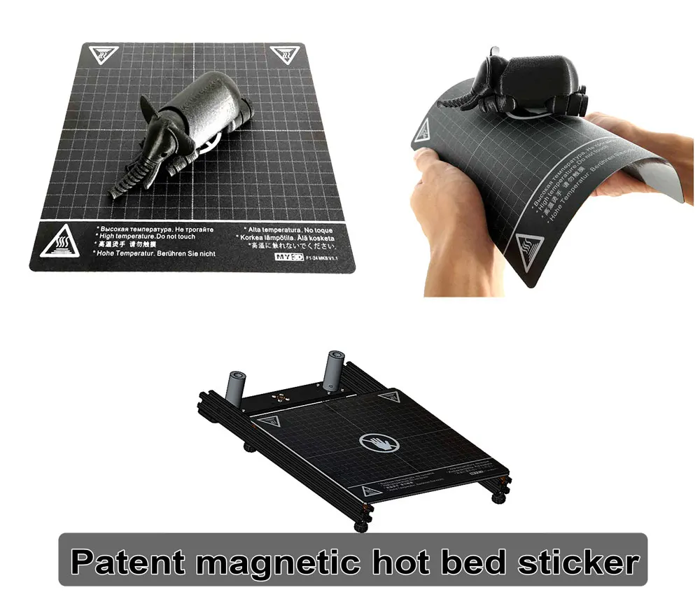 3D طابعة 205*205*245 مللي متر حجم عبر هيكل هيكل معدني كامل 3d طابعة عالية الدقة 3D لينة براءة اختراع المغناطيس ملصقا 3D طابعة 205*205*245 مللي متر حجم عبر هيكل هيكل معدني كامل 3d طابعة عالية الدقة 3D لينة براءة اختراع المغناطيس ملصقا