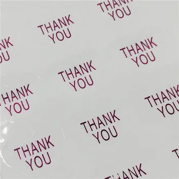 

300 pcs Self Adhesive Waterproof clear transparent Plastic PVC sealing labels sticker seals DIY wedding decorations sticker
