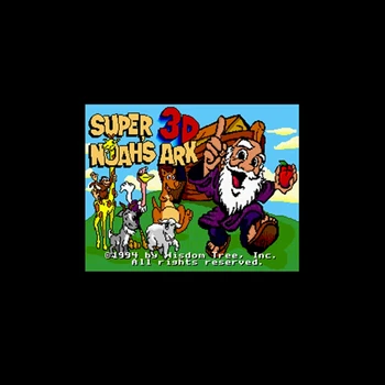 

Super Noah's Ark 3D 16 bit Big Gray Game Card For NTSC Game Player Drop Shipping