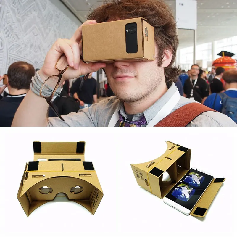 Virtual 3D Glasses Google Cardboard Glasses Box Movies For iPhone...