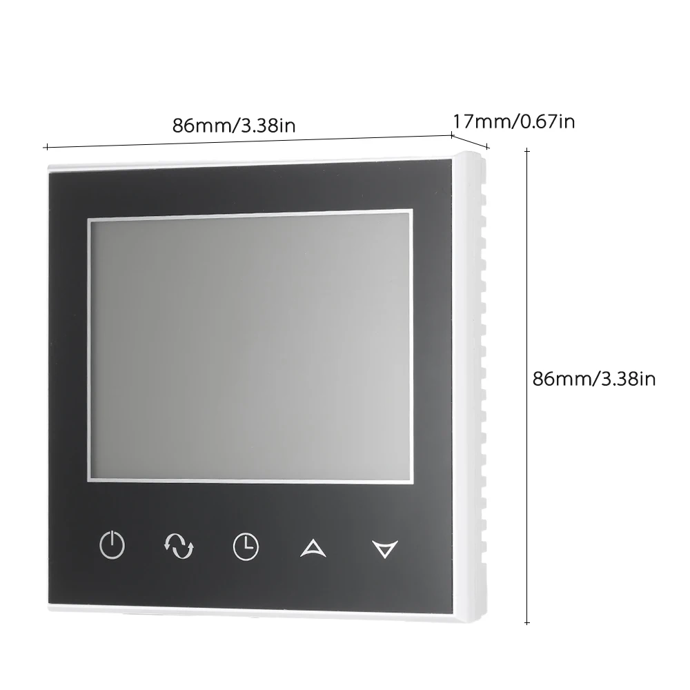 Homgeek электрическое отопление термостат с сенсорным экраном WI-FI программируемый Температура контроллер с ЖК-дисплей Дисплей 16a 200 ~ 240 В