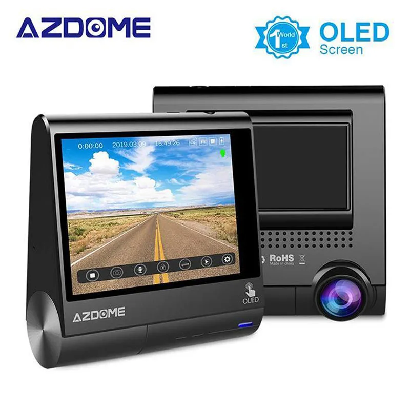 

AZDOME M05 Car Driving Recorder OLED Touch Screen DVR 150 Wide Angle Lens 1080P Loop Recording G-Sensor Car Camera Recorders