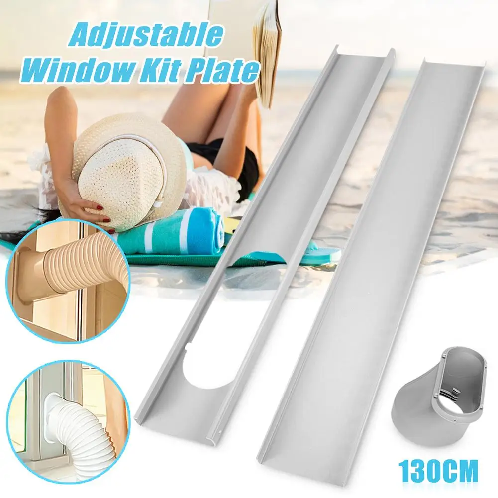 

2Pcs Householu Window Slide Kit Plate/6inch Window Adapter for Portable Air Conditioner