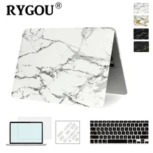 RYGOU чехол с мраморной текстурой для Apple Macbook Air Pro retina 11 12 13 15 дюймов для Mac book Pro 13 15 A1706 A1707 A1708 чехол