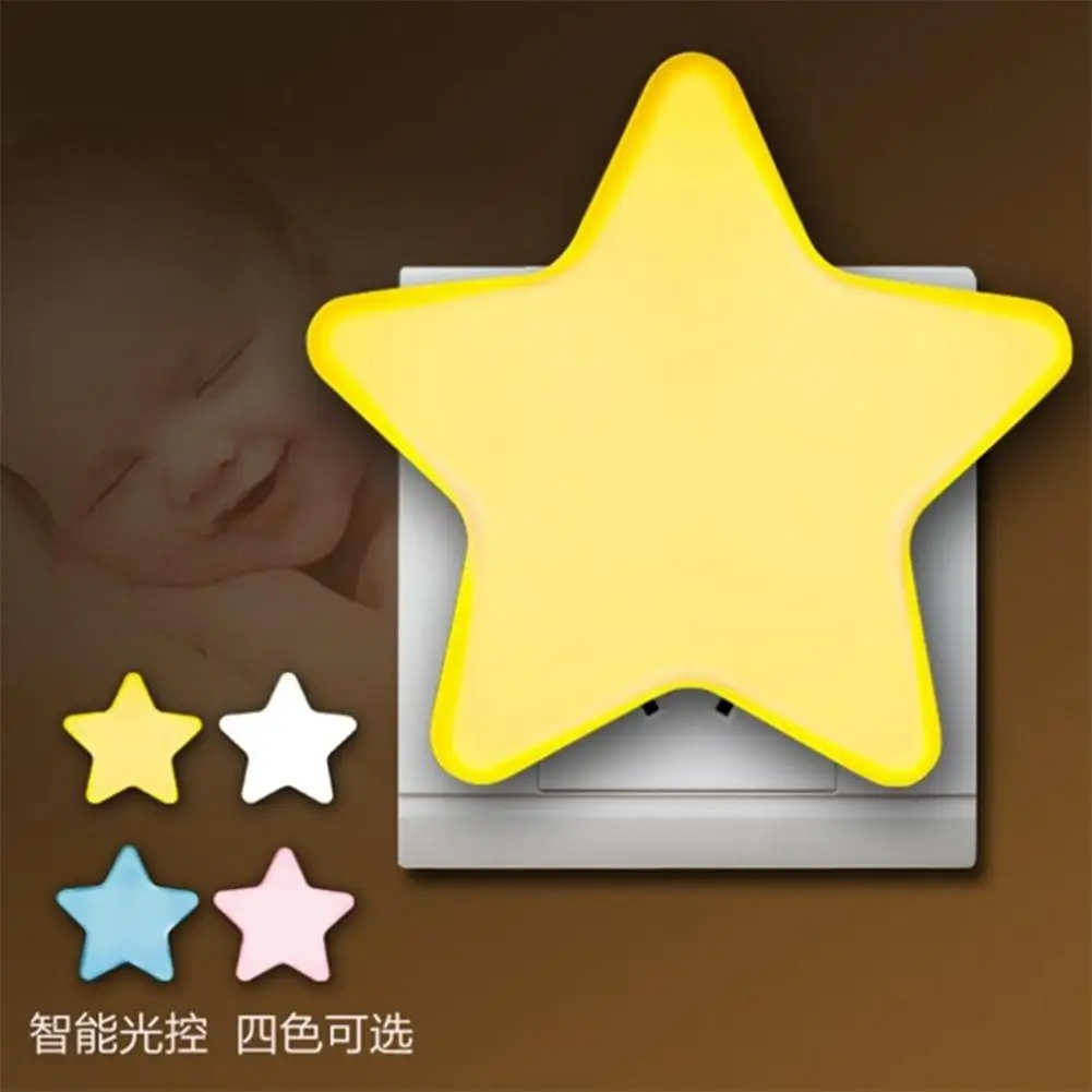 

MeterMall EU/US Plug Smart Light Sensor Star-shape LED Bed Light Night Lamp For Children Room Home Decoration Night Lights