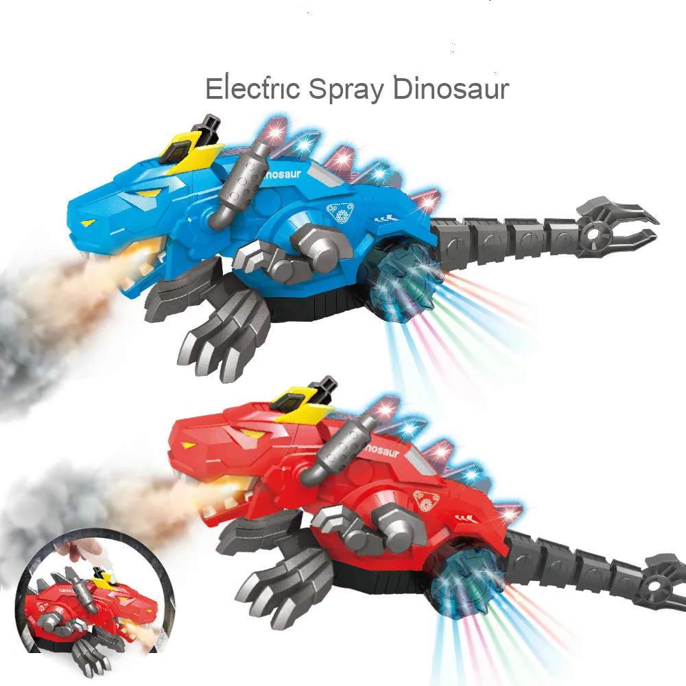Elétricos com Música Caixa de Presente do Animal Natal para Crianças Spray Dinossauro Dragão Função Brinquedos Robô Eletrônico Estimação Presentes Pop
