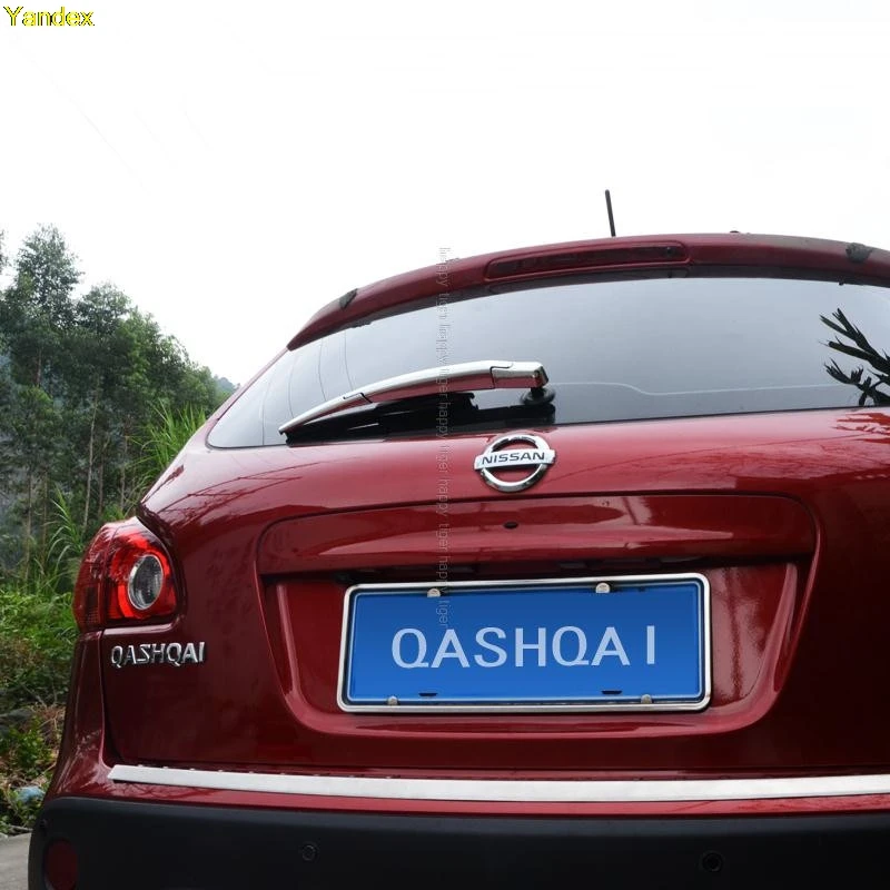 Яндекс для Nissan Qashqai изменение крышка стекла модифицированный отделкой задняя крышка стекла полосы света ABS покрытие зеркального Выделите