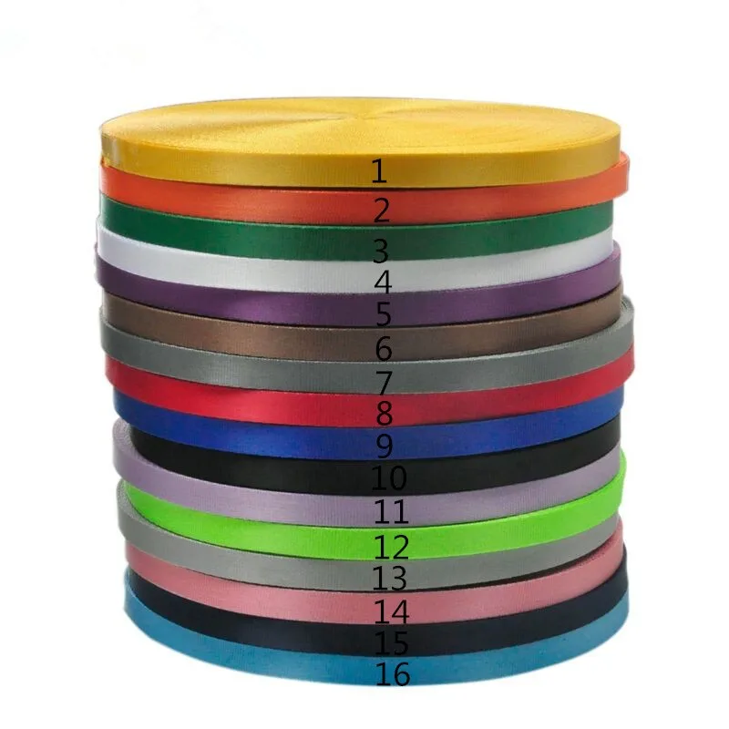 Metros de Tiras de Fita de Viés Webbing de Nylon Pesado e Forte para Bolsas Feitas à Mão Atacado Colorido Zakka Acessórios Cinto 1.5 cm 50 2 China tape bias Suppliers