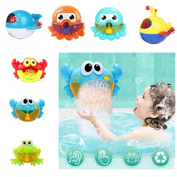 С изображением Кита мыльных пузырей музыка устройство для мыльных пузырей детская ванночка игрушки для ванной банный пузырь игрушки для