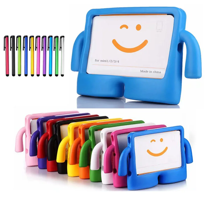 

Shockproof Kids Child Handle Foam Case Cover for Apple iPad air 2 1 iPad 2 3 4 5 6 Cases Tablet Smart Stand Cover For mini 4 3 2