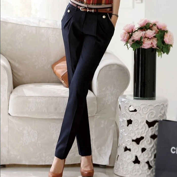 SALE 2018 New spring fashion female trousers Straight suits pants for ...