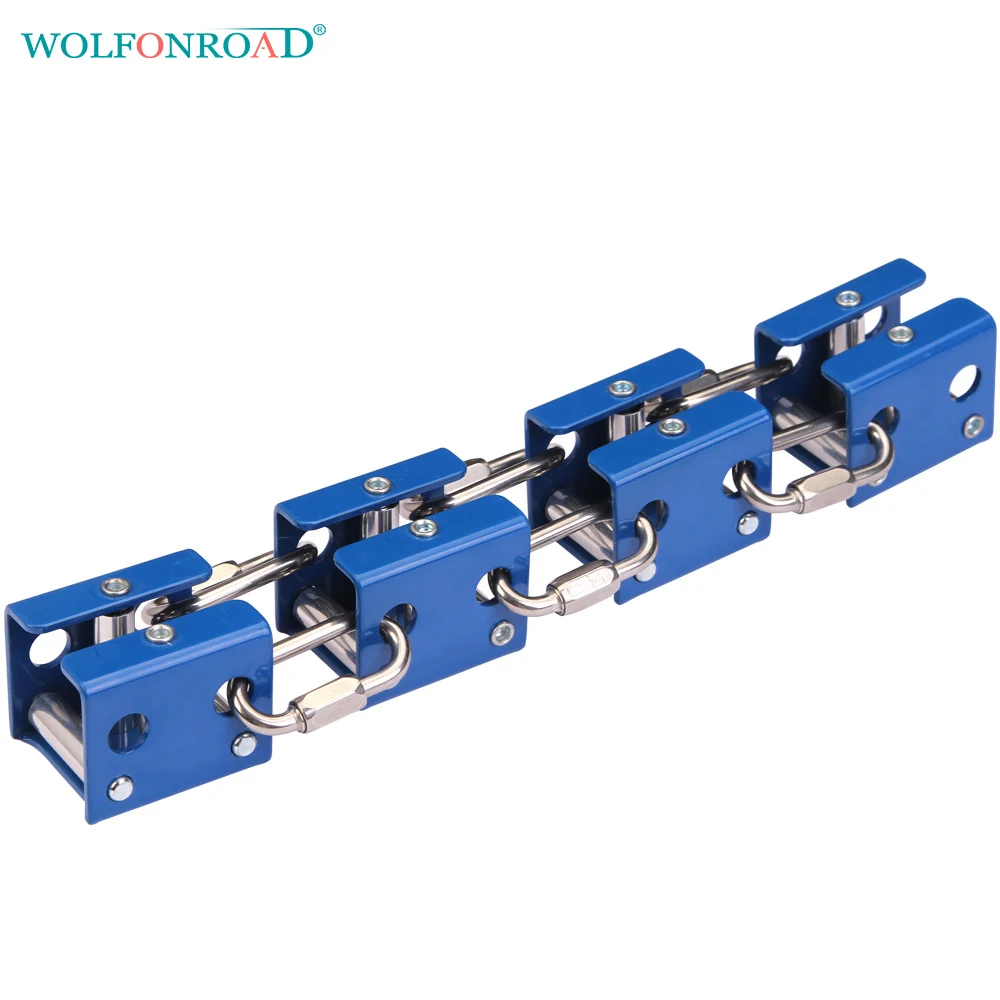 

WOLFONROAD Protect Rope Abrasion Sheath Rock Climbing Rope Anti Abrasion Frame Articulated Protector with Rollers L-XDQJ-118