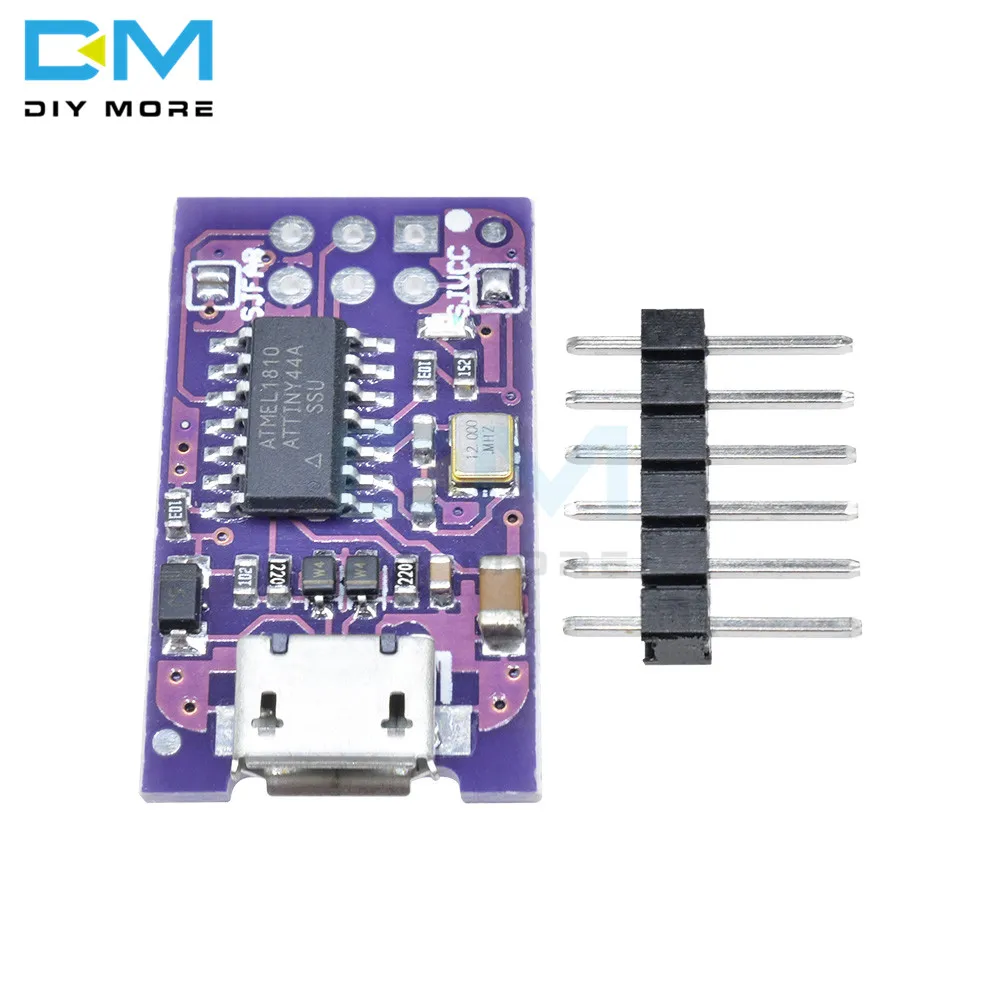 5V Micro USB Tiny AVR ISP ATtiny44 USBTinyISP Programmer For Arduino Bootloader 
