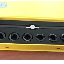 Titantium сделано 5537 рифленый корпус часов задняя открывающаяся гаечный ключ и штамповочный патрон Набор для ремонта часов