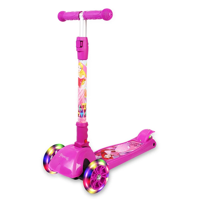 

Foldable Balance Kids Scooter with 3 Flash Wheel and Adjustable Height For 3-10 years old kids best gift