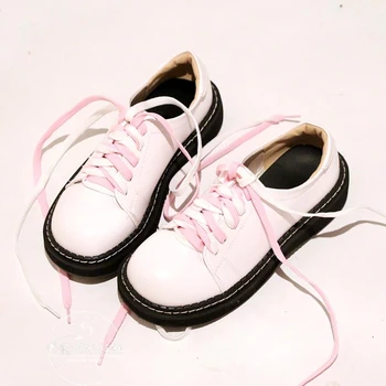 

Lolita Shoes Japanese Sweet Thick soled White Pink Shoes Princess Cute Girl Cos Cosplay Shoes