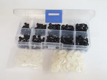 

high quality 100Pcs/Set 5-9mm New Doll Eyes Plastic Safety Eye DIY For Teddy Bear Doll Animal Puppet Craft Toy Part