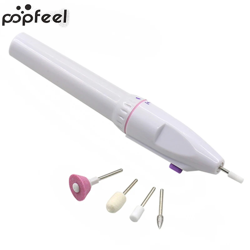 Popfeel 5 бит электрическая пилка для ногтей Набор маникюра педикюра и педикюра|nail file