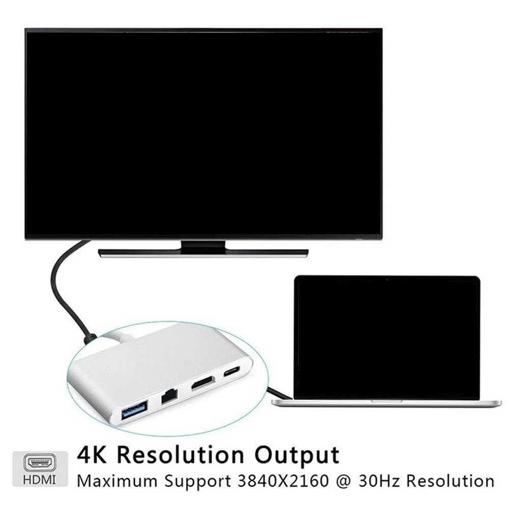 Док станция USB Type C Thunderbolt 3 6 в 1|Кабели для MP3/MP4-плееров| |