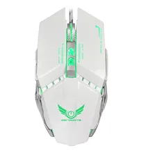 VOBERRY стильная Проводная Механическая игровая мышь для планшета, ноутбука, беззвучный светодиодный задний дыхательный свет, прохладная мышь