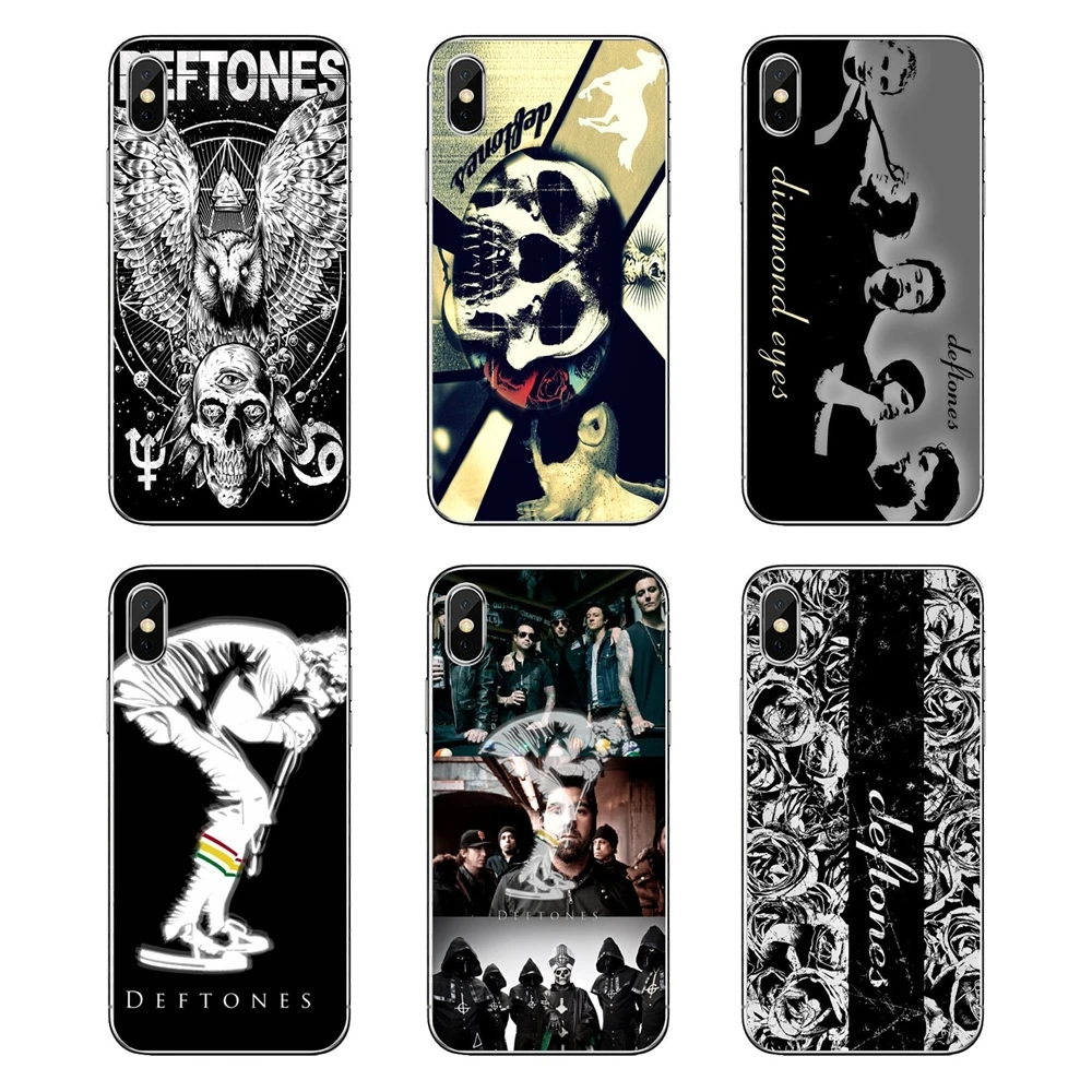 

Skull Rose Deftones OWL Design Music Band Transparent Soft Cover For Xiaomi Redmi 4X S2 3S Note 3 4 5 6 6A Por Pocophone F1 Mi 6