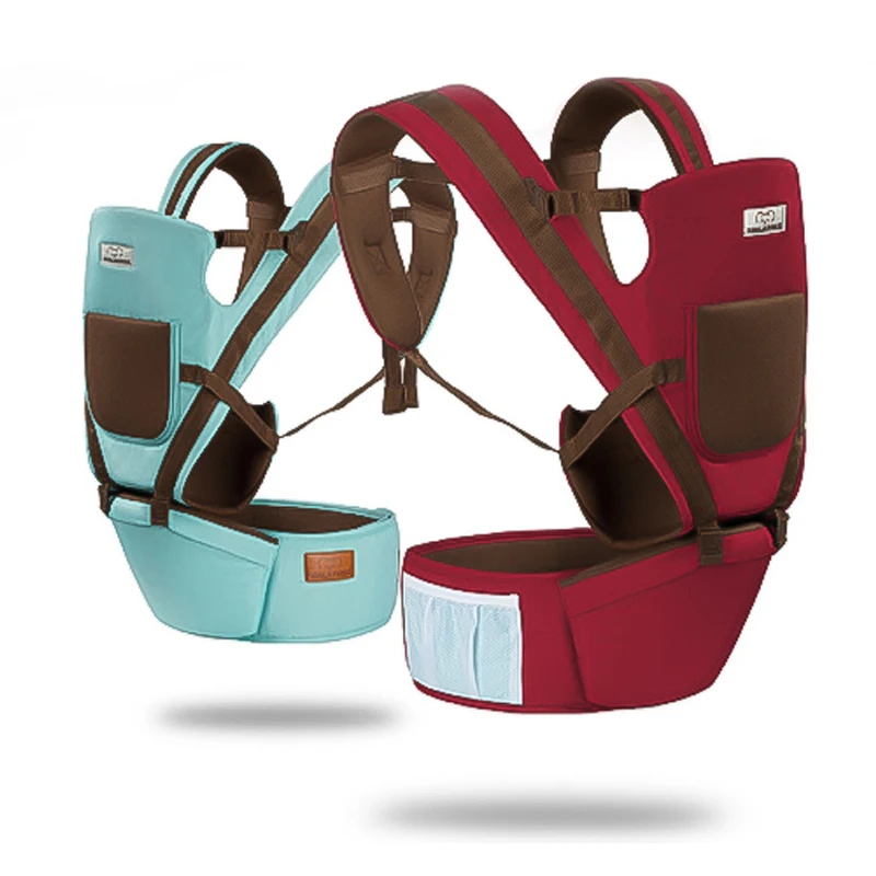 

Lumbar Support Baby Carrier Backpack Portable Breathable Ergonomic Infant Carrier Kangaroo Hipseat Heaps Baby Sling Carrier Wrap