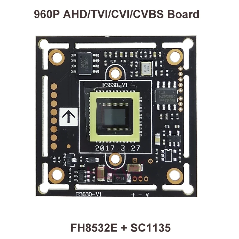 Hokvs 1.3MP 960 P AHD модуль камеры совета CVBS TVI CVI печатная с SC1135 CMOS для видеонаблюдения