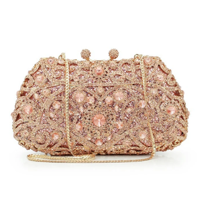 champagne evening bag