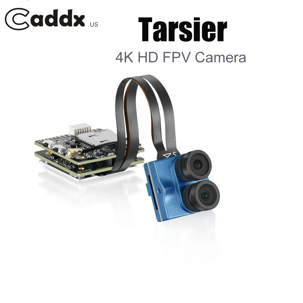

Caddx Tarsier 4K 30fps 1200TVL Dual Lens Super WDR WiFi Mini FPV Camera HD Recording DVR Dual Audio OSD For RC Plane Drone