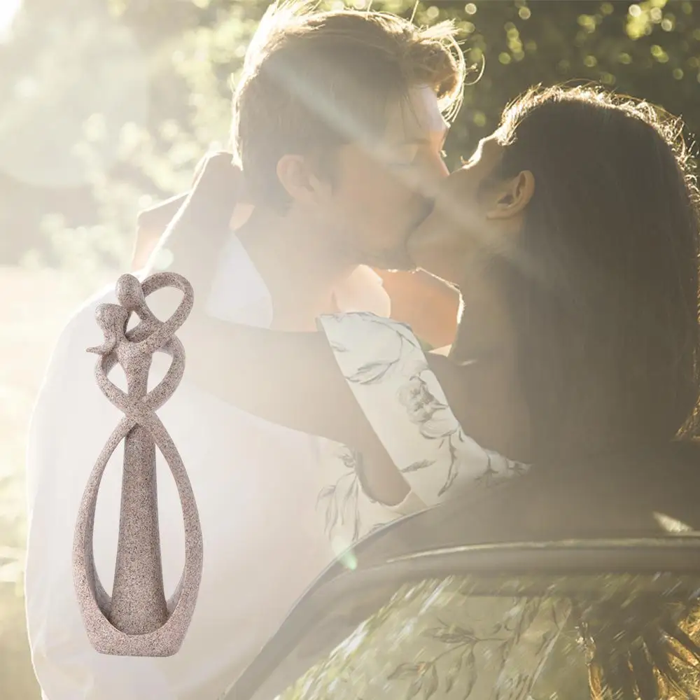 Koop Abstracte Liefhebbers Standbeeld Zandsteen Cameo Woondecoratie Nieuwigheid Bruiloft Liefhebbers Valentijnsdag Gift Present Craft Sculpturen