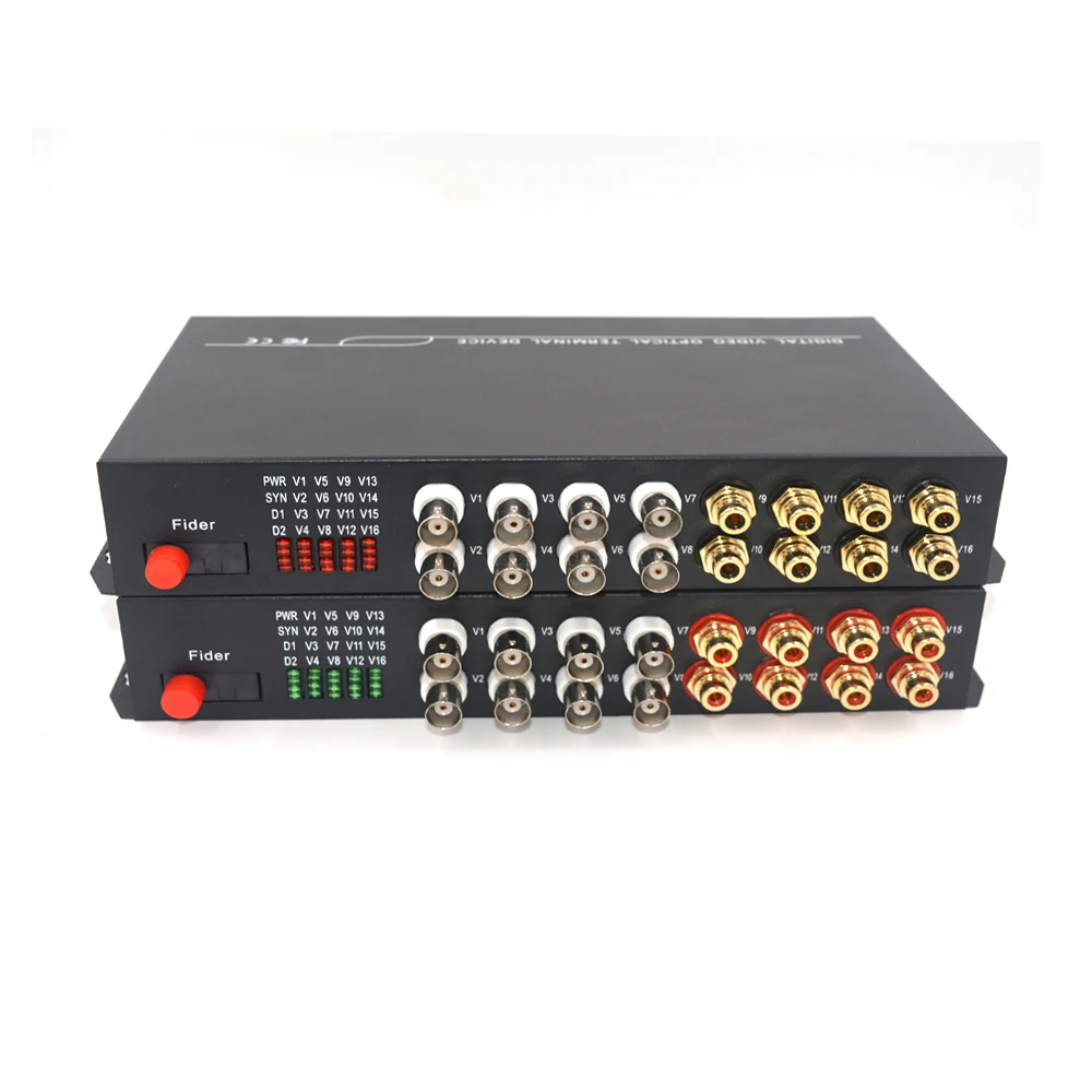 

8 Channels Video Audio RS485 Data Fiber Optic Media Converters Transmitter and Receiver one kit for CCTV surveillance system