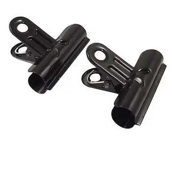 

Office Black Metal File Ticket 4.8mm length Binder Clips
