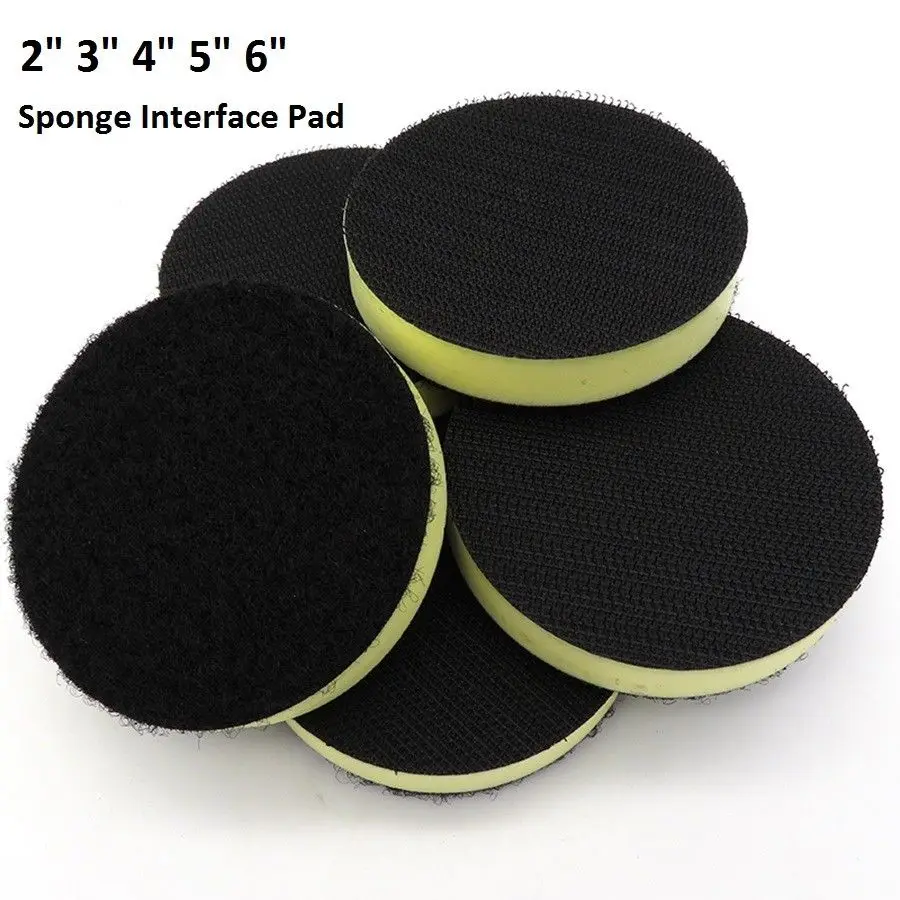 

2 / 3 / 4 / 5 / 6 Inch PU Foam Protection Interface Pads Hook Loop For Sanding Pad Power Tools Accessories