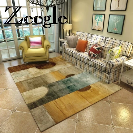 Zeegle مجردة الطلاء السجاد غرفة نوم السرير السجاد ديكور المنزل منطقة البساط عدم الانزلاق أريكة طاولة الطابق حصيرة سجادة غرفة معيشة الاطفال الب...