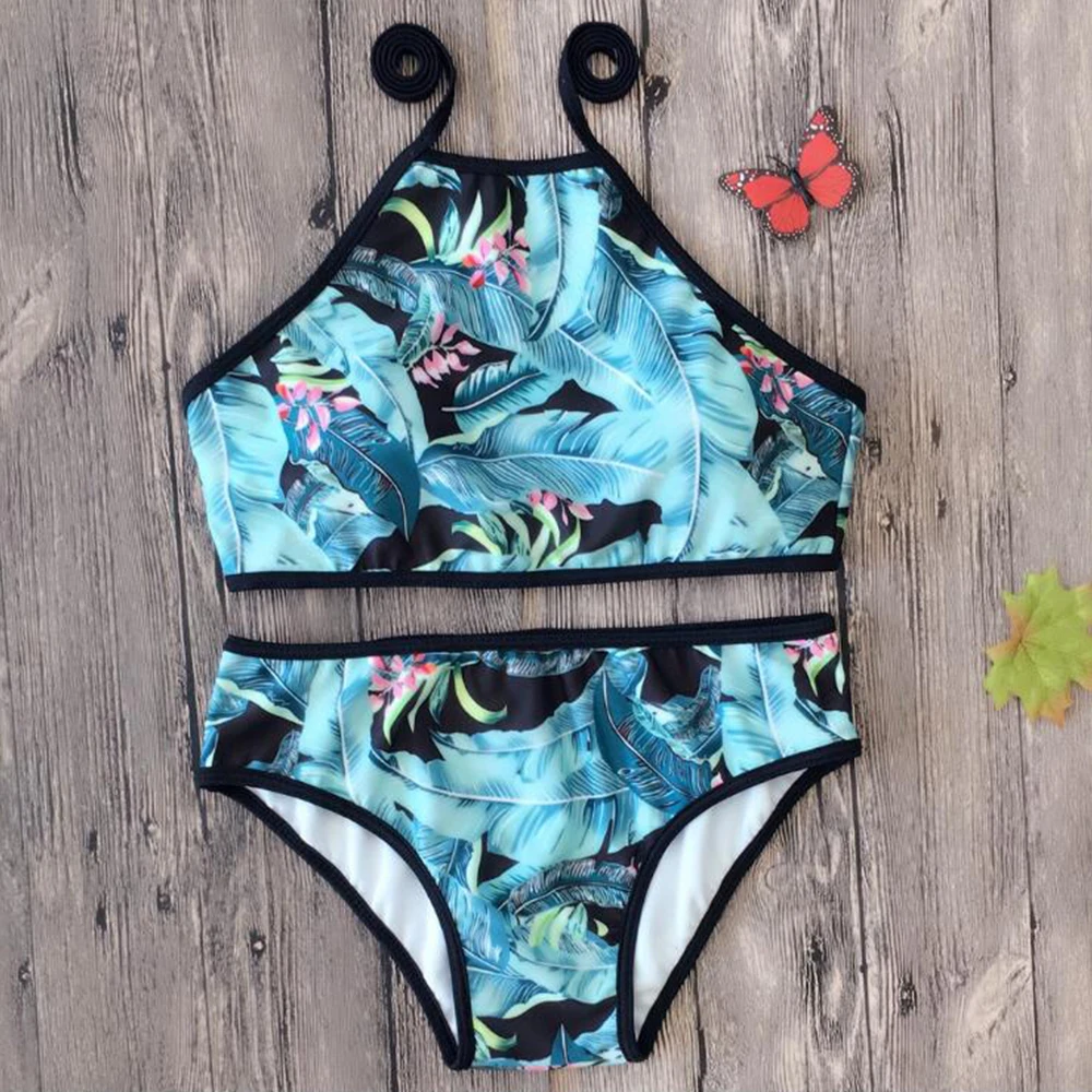 

2018 Sexy Print Bikini Beach Ladies Split Bikini Swimsuit Women Swimsuit Bikini Set Female Beach Bathing Suit Swimwear