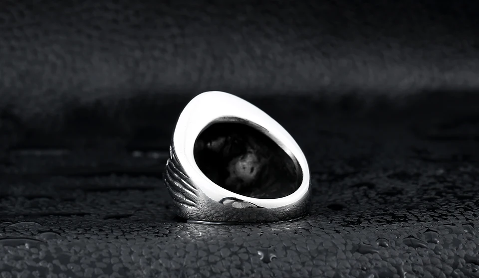 Стальное солдатское Винтажное кольцо с черепом смерти для мужчин, нержавеющая сталь, Фильм стиль, горячая Распродажа, ювелирные изделия с черепом