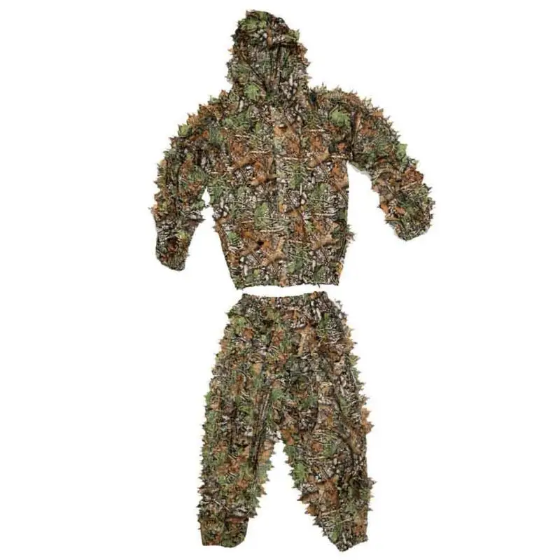 Ghillie костюм охотничья одежда для выживания в пустыне 3D лист камуфляж для улицы наблюдение за птицами фотосъемка одежда с принтом джунгли