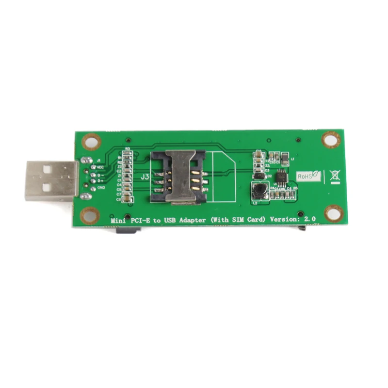Mini Pci E Wwan Card To Usb Adapter Card With Sim Card Slot For