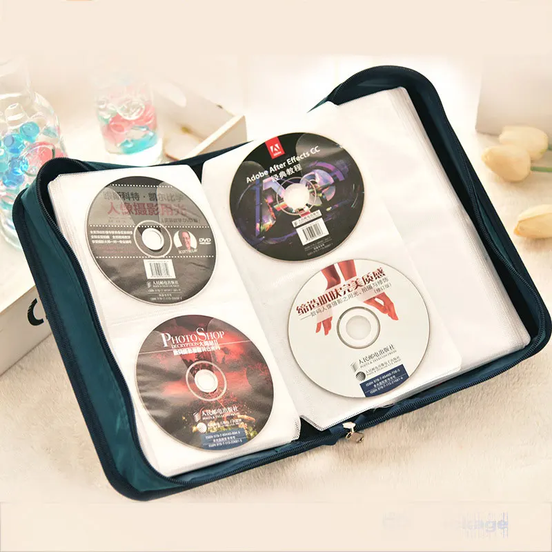 ymjywl CD Case High Quality Waterproof and Dustproof 128 Disc Capacity CD Package