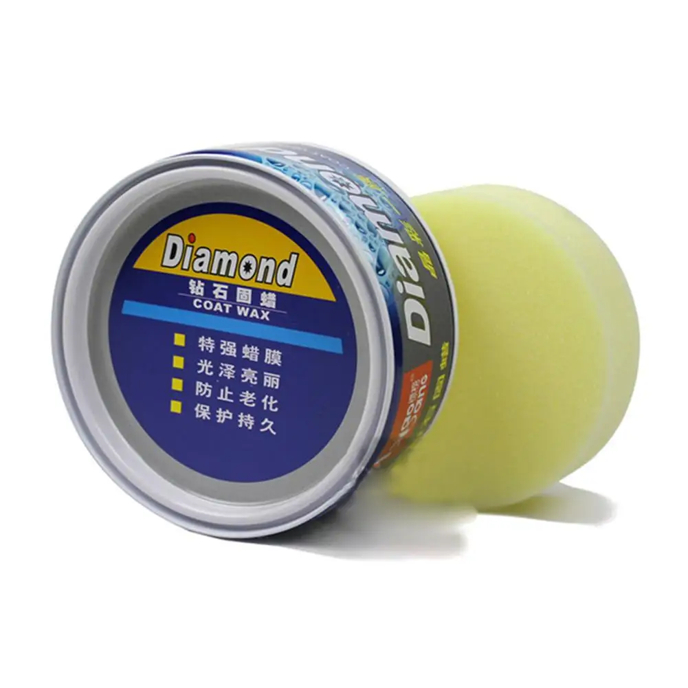 Premium Carnauba Car Wax Crystal Hard Wax Paint Care Scratch Repair Maintenance Paint Surface Coating Free Sponge