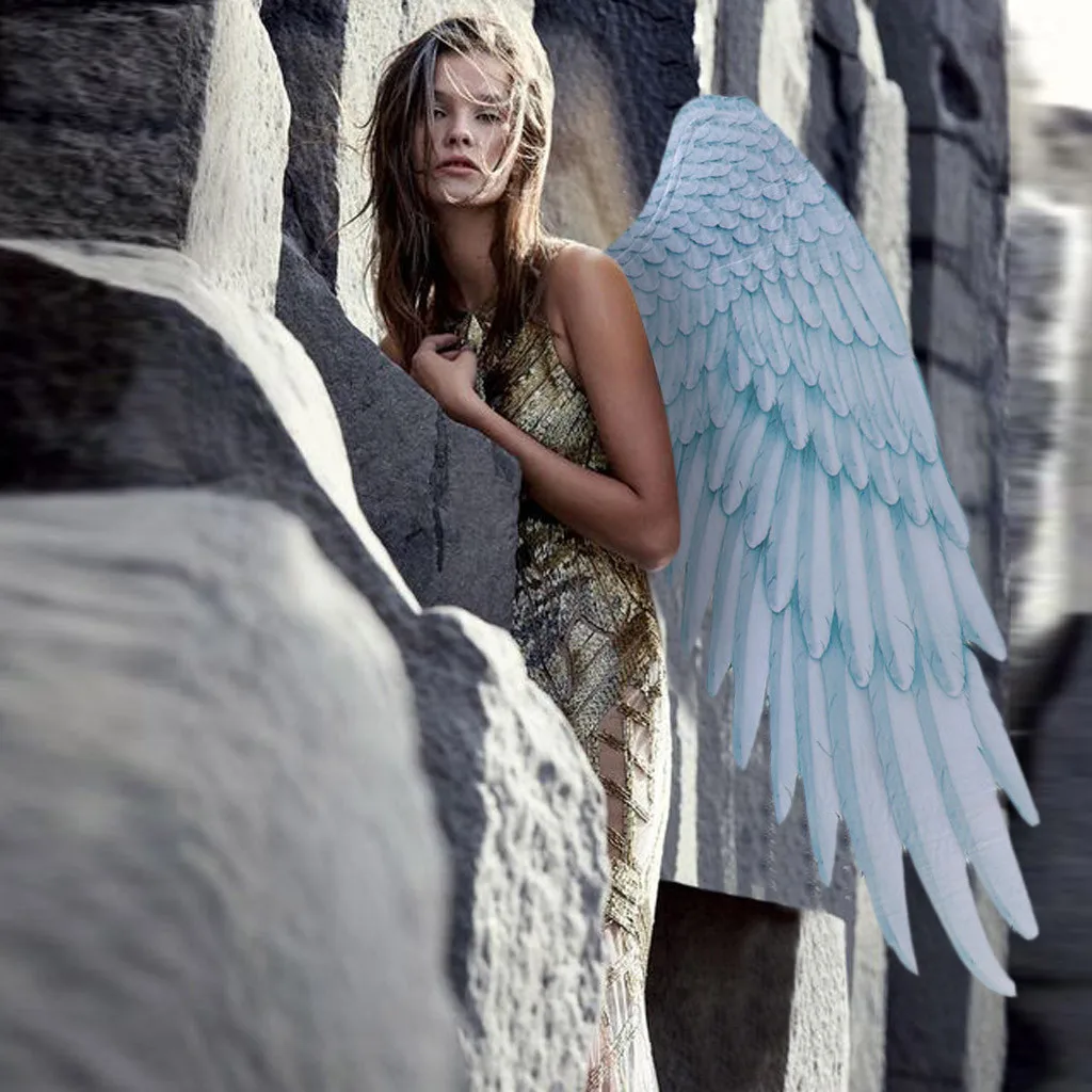 

Wings Halloween Mardi Gras Cosplay Pretend Play Dress Up Costume Accessory Angel Feather Wedding Party Supplies Halloween