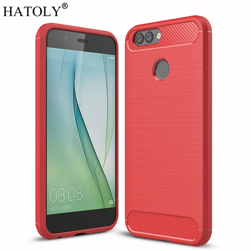 HATOLY чехол для Huawei Nova 2 противоударный мягкий ТПУ Матовый прочный силиконовый