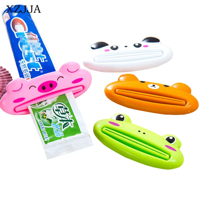 

XZJJA 3PCS Cute Animal Multifunction Squeezer Toothpaste Squeezer Home Commodity Bathroom Tube Cartoon Toothpaste Dispenser