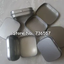 12 шт. канцелярский держатель пустая металлическая прямоугольная жестяная коробка набор для выживания контейнеры серебряный цвет коробка для хранения косметики