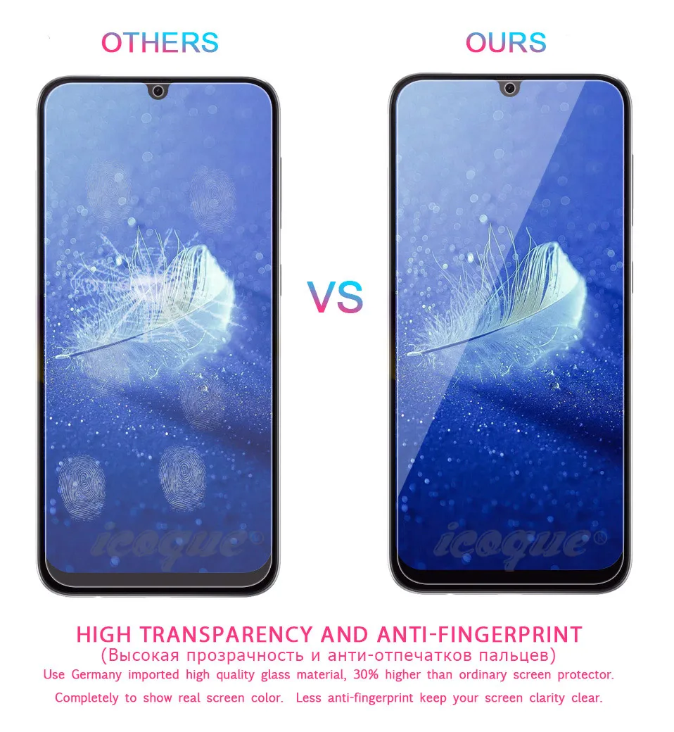 3Pcs Tempered Glass for Samsung Galaxy A50 A70 A40 A30 A10 A20e Screen Protector Glass for Samsung M30 M20 M10 A60 A80 A20 A50 (3)