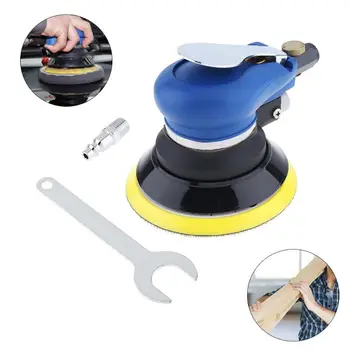 

5 Inch Round Air Palm Random Orbital Sander 10000RPM Pneumatic Polisher Hand Sanding Tool Machine Electric Woodworking Grinder