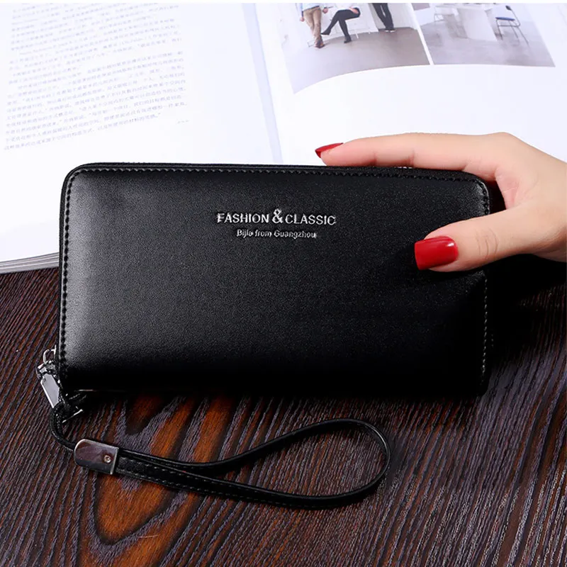 

Long Zipper Multi-Card Multifuction Women's Wallet Coin Pocket Phone Girls Totes Large Capacity Credit Card Holder Female Purses